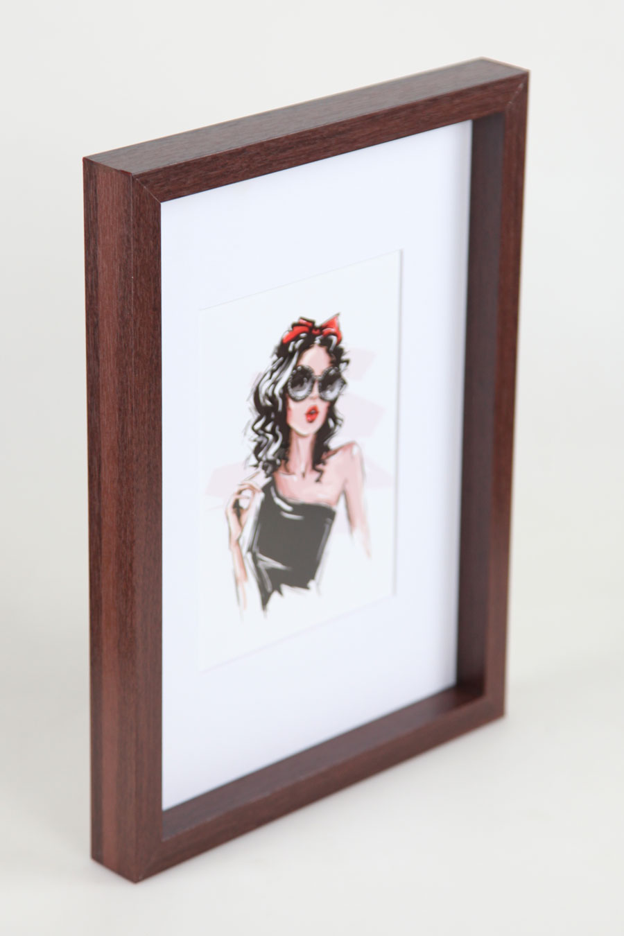 3er 5er Set Holz Bilderrahmen Bilder Foto Rahmen Fotorahmen Wanddeko Collage Poster HR-15 - Pack: 3er | Farbe: Nuss | Format: 21x30