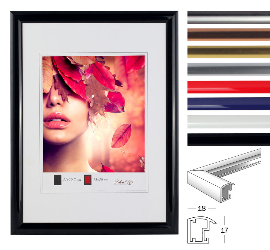 3er 5er Pack Art Line Kunststoff Bilderrahmen Wanddeko Collage Poster Fotorahmen Bildträger - Pack: 3er | Farbe: Gold | Format: 20x30
