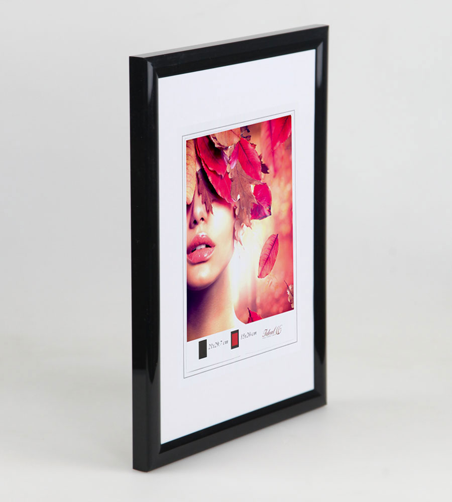 3er 5er Pack Art Line Kunststoff Bilderrahmen Wanddeko Collage Poster Fotorahmen Bildträger - Pack: 5er | Farbe: Schwarz | Format: 50x70