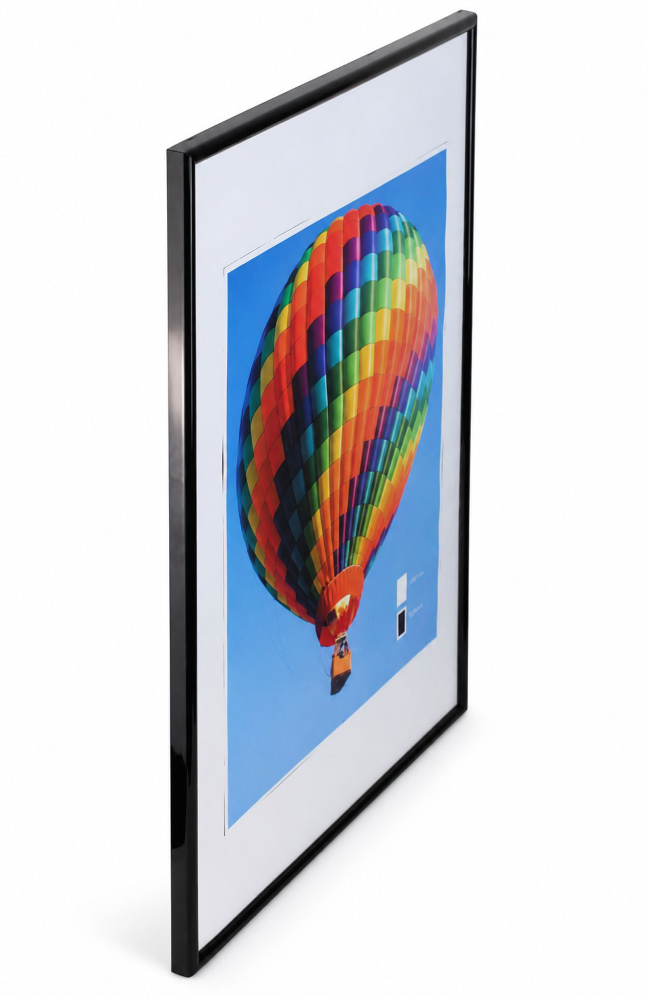 New Lifestyle Kunststoff Bilderrahmen Kunststoffrahmen Bildhalter Bildträger - Farbe: Schwarz | Format: 50x70