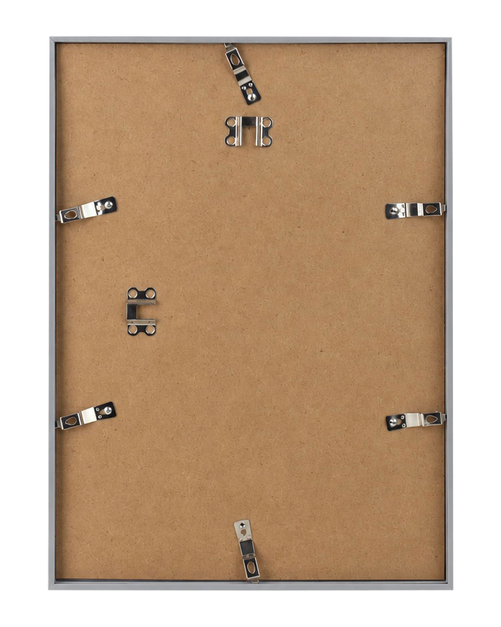 New Lifestyle Kunststoff Bilderrahmen Kunststoffrahmen Bildhalter Bildträger - Farbe: Silber | Format: 30x40