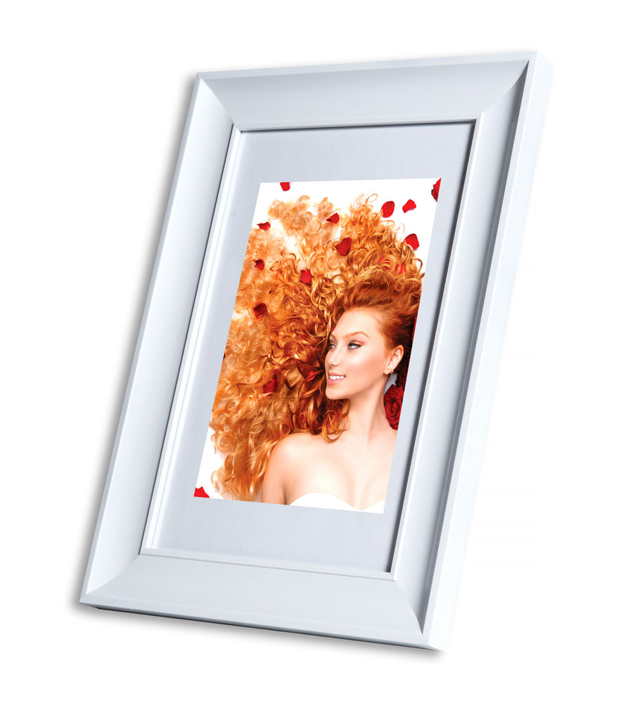 Bilderrahmen Lifestyle Foto Rahmen Collage quadratisch Wanddeko Poster 40D - Farbe: Weiss | Format: 20x30
