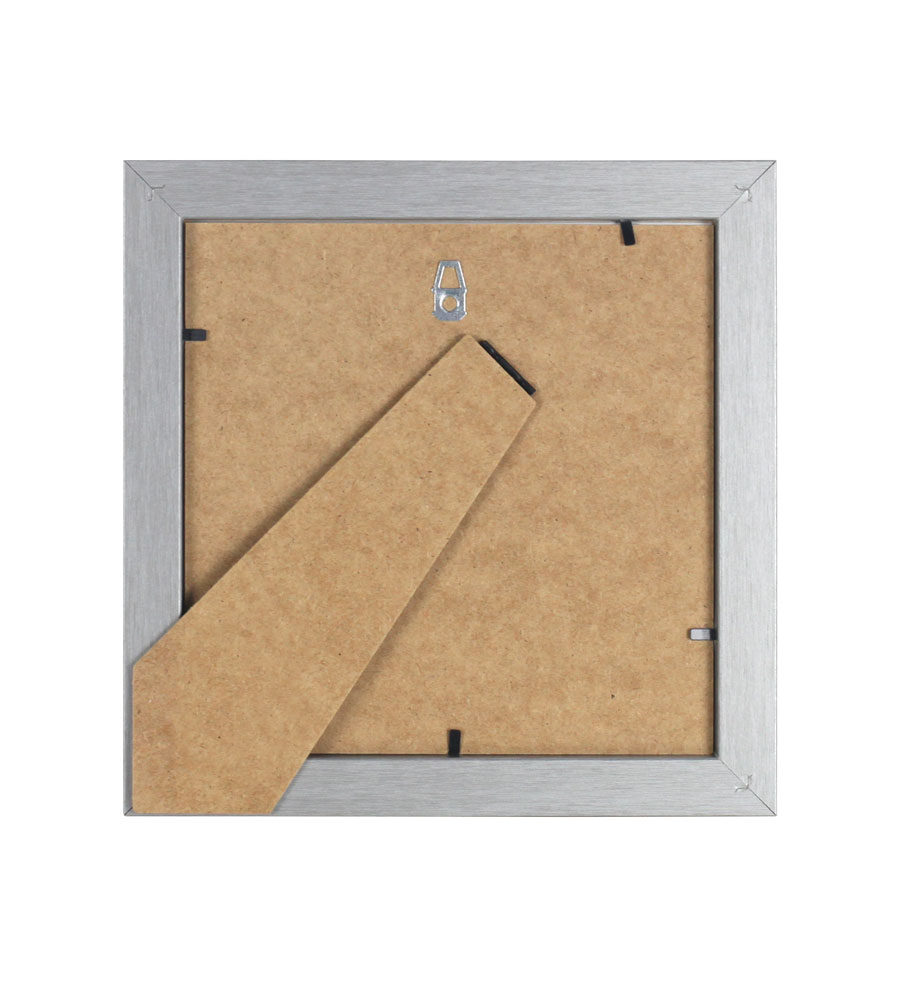 Bilderrahmen Holz Rahmen Plexi Acryl Collage Wanddeko Poster quadratisch S215 - Farbe: Braun | Format: 20x20