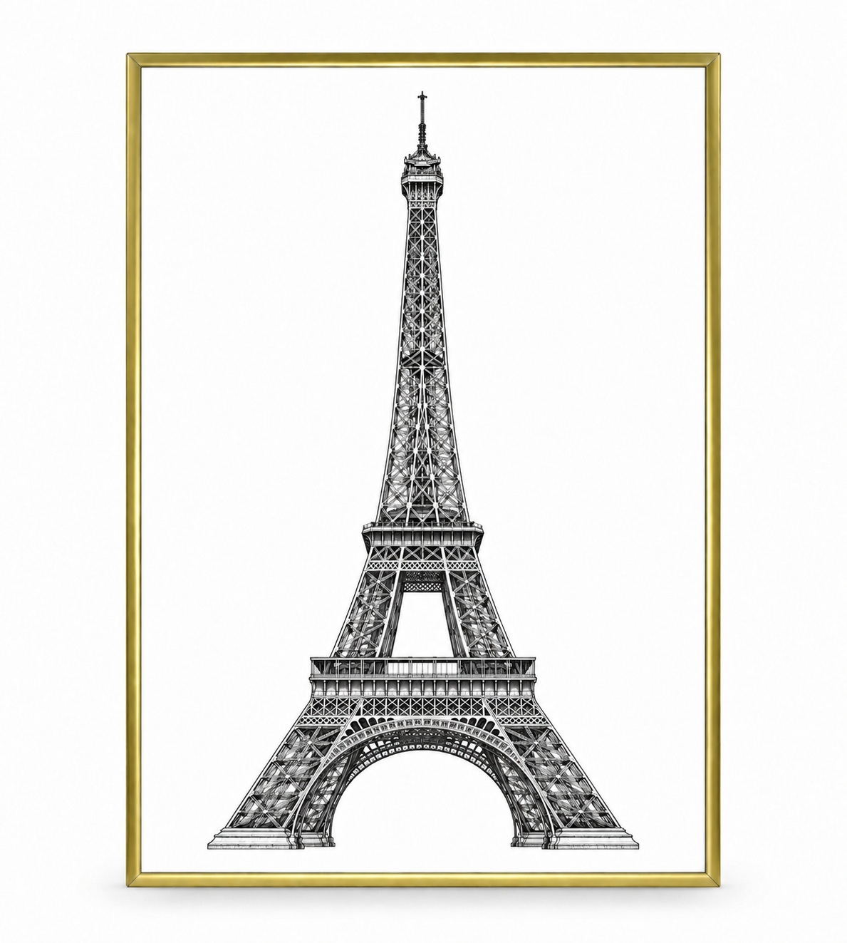 Bilderrahmen Fotorahmen aus Kunststoff Bilder Foto Posterrahmen Collage AC-6 - Farbe: Gold | Format: 50x70