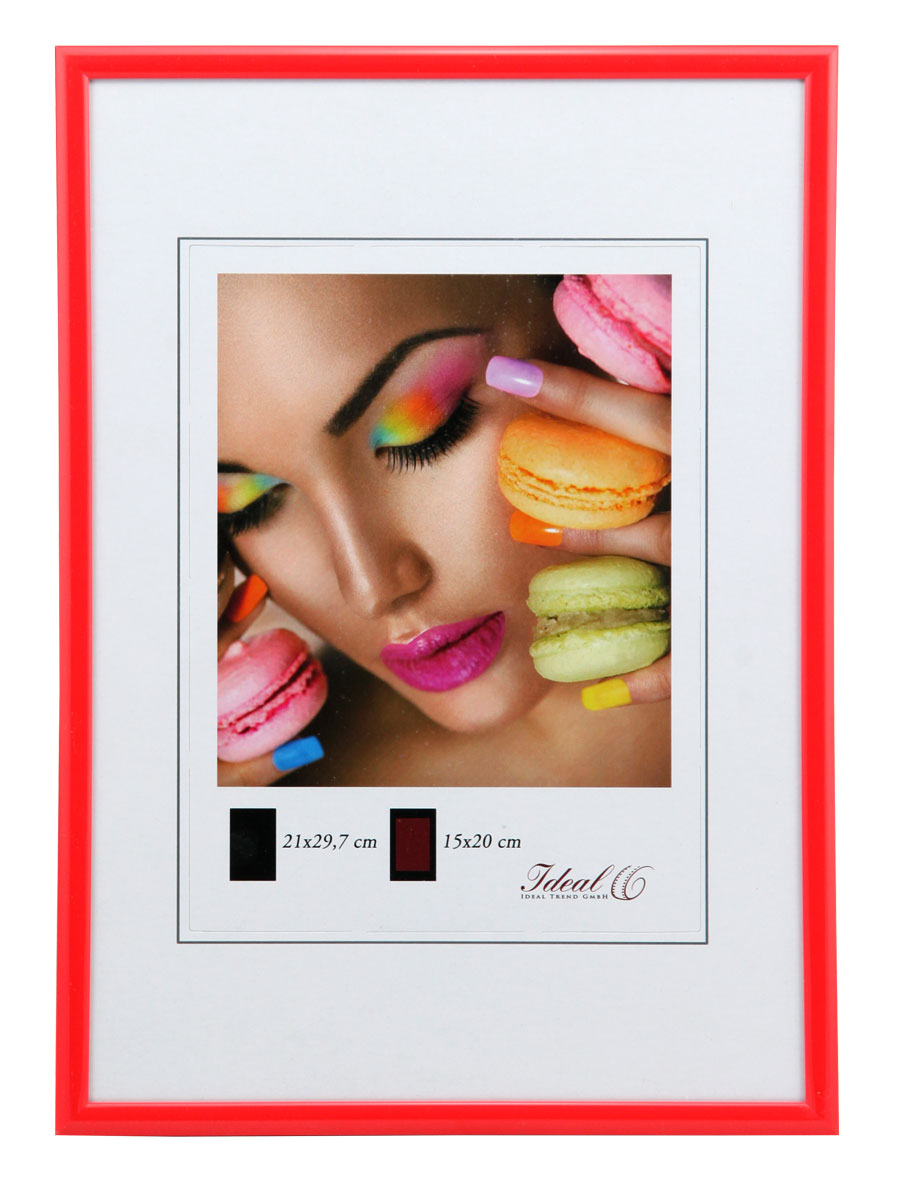 New Lifestyle Set Bilderrahmen Wanddeko Collage Poster Rahmen 2er 3er 5er Pack - Pack: 2er | Farbe: Rot | Format: 40x60