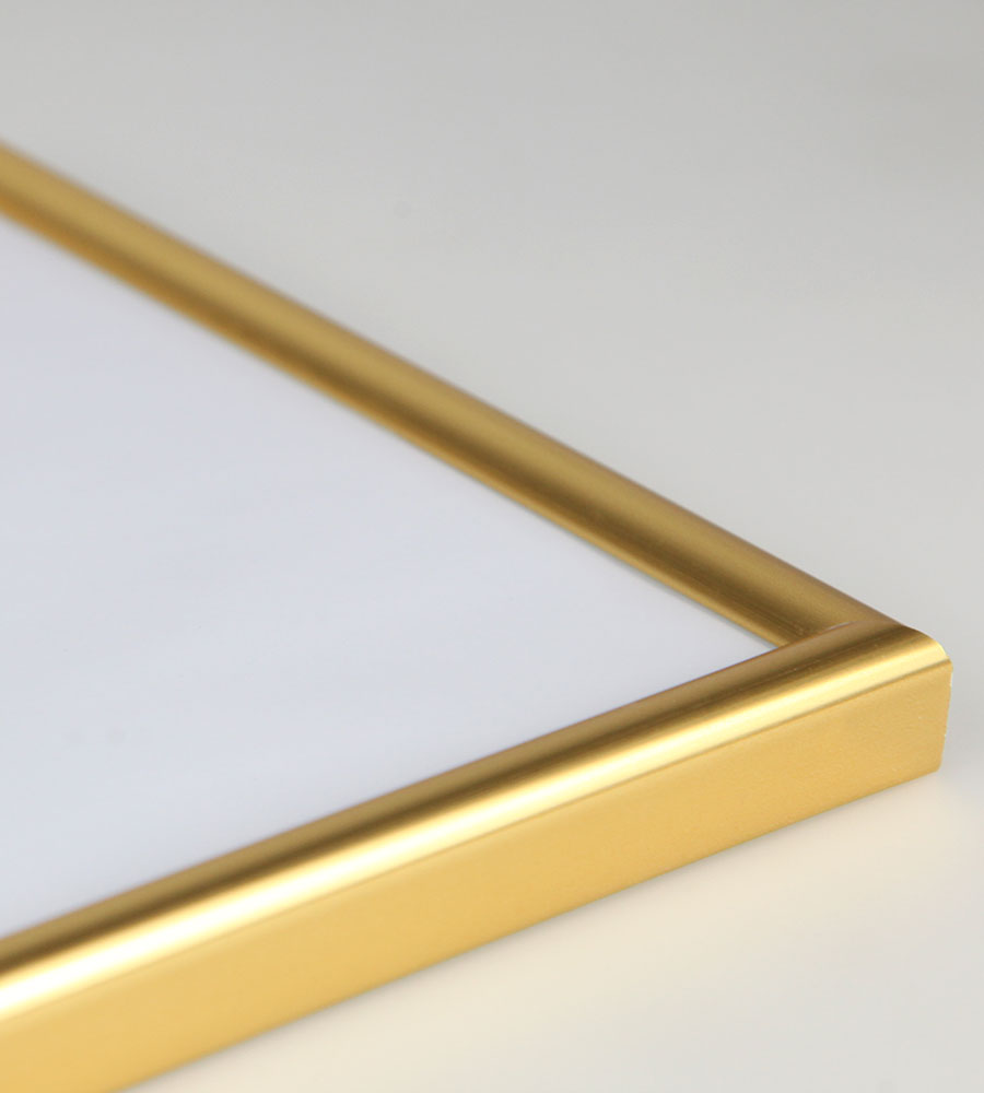 Classic Leichter Kunststoffbilderrahmen mit Acrylglas Schutz ohne Kompromisse BD - Farbe: Gold | Format: 13x18