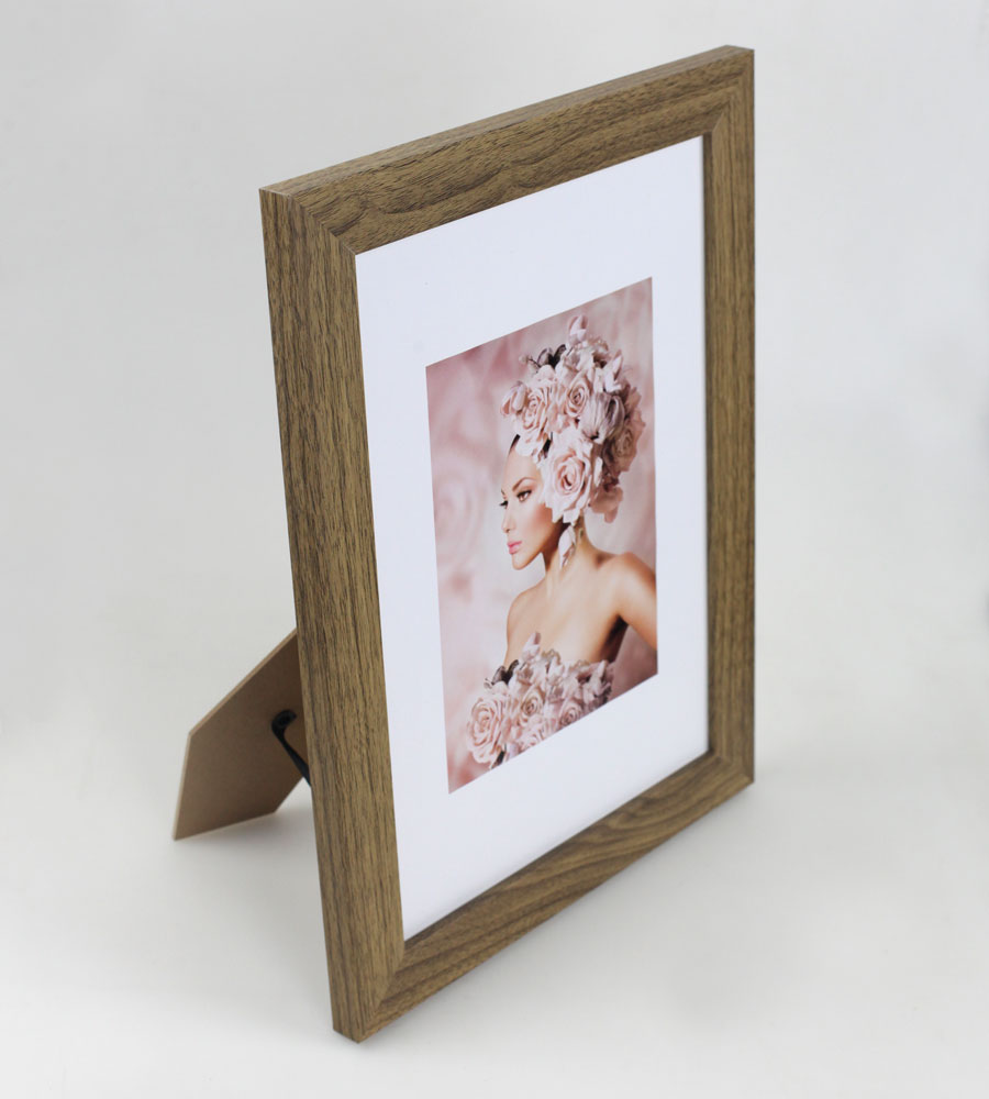 Bilderrahmen Holz Rahmen Plexi Acryl Collage Wanddeko Poster quadratisch S215 - Farbe: Eiche | Format: 21x29,7 A4