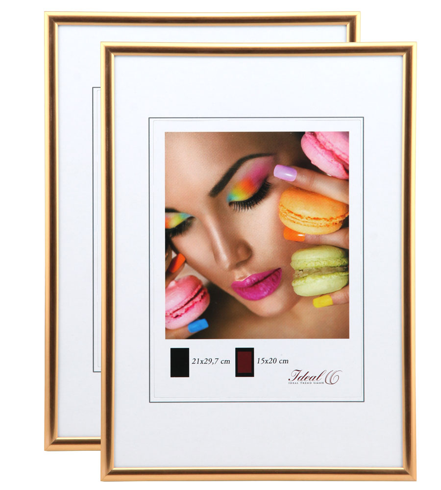 New Lifestyle Set Bilderrahmen Wanddeko Collage Poster Rahmen 2er 3er 5er Pack - Pack: 2er | Farbe: Kupfer | Format: 50x50