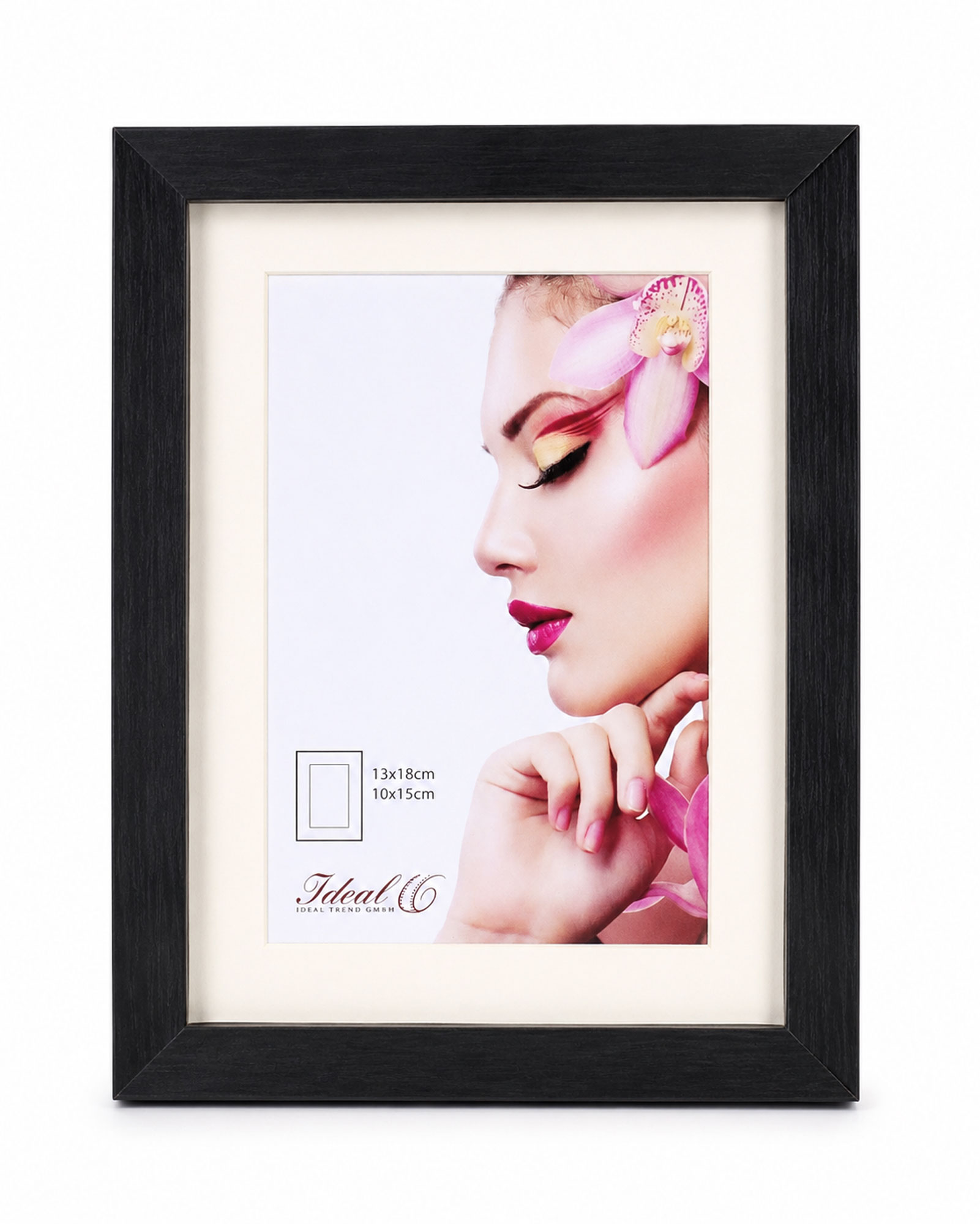 3D Objektrahmen Holz Bilderrahmen Wanddeko Collage Poster Shirt Trikot Rahmen HR - Farbe: Schwarz | Format: 13x18