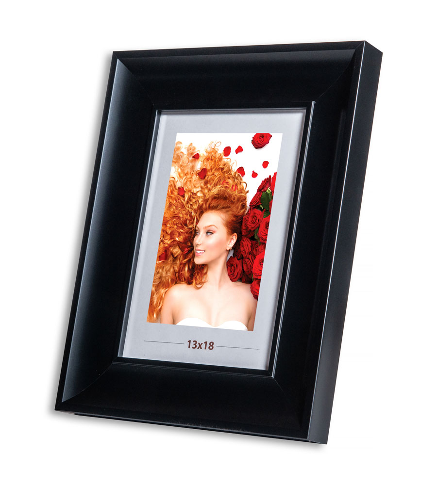 Bilderrahmen Lifestyle Foto Rahmen Collage quadratisch Wanddeko Poster 40D - Farbe: Schwarz | Format: 13x18