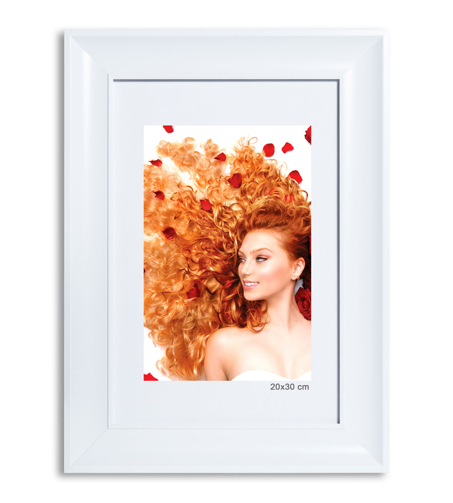 Bilderrahmen Lifestyle Foto Rahmen Collage quadratisch Wanddeko Poster 40D - Farbe: Weiss | Format: 20x30