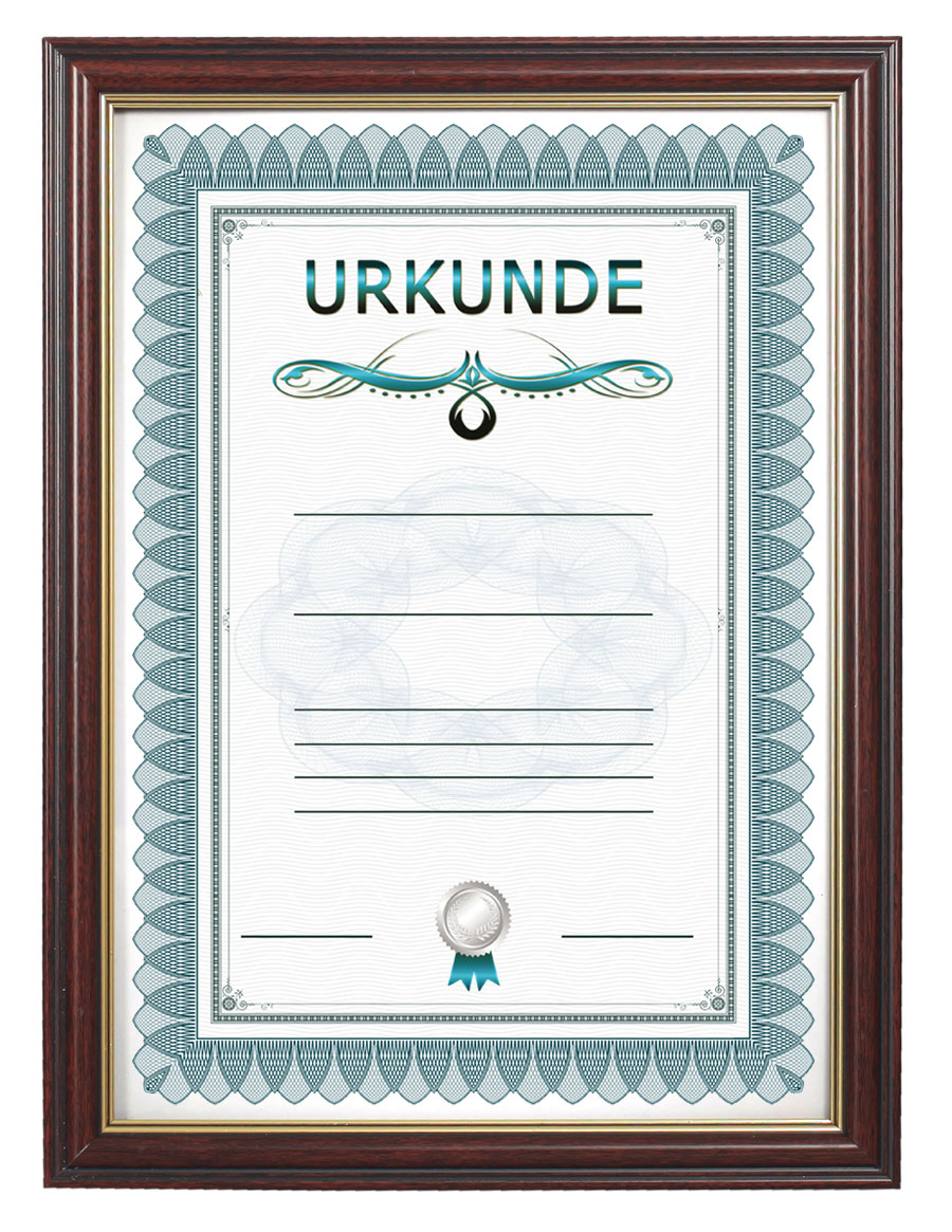 Bilderrahmen Mahagoni Klarglas Glasrahmen photo frame Fotorahmen Wanddeko Collage PS-2 - Format: 29,7x42 A3