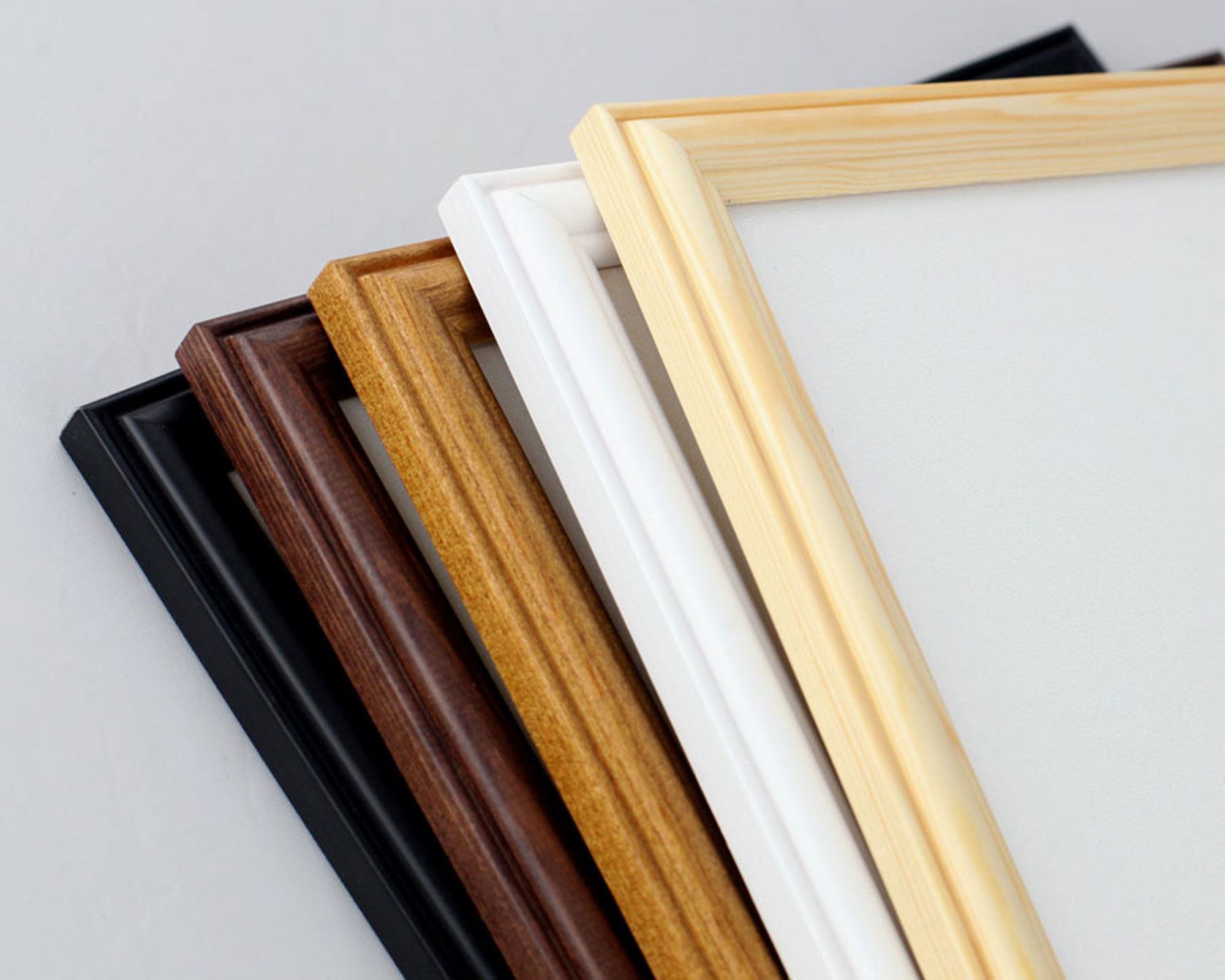 Leano Bilderrahmen aus Holz – Fotorahmen mit Klarglas & Flexipins | Wanddeko & Collage-Rahmen S190 - Farbe: Nuss | Format: 30x30