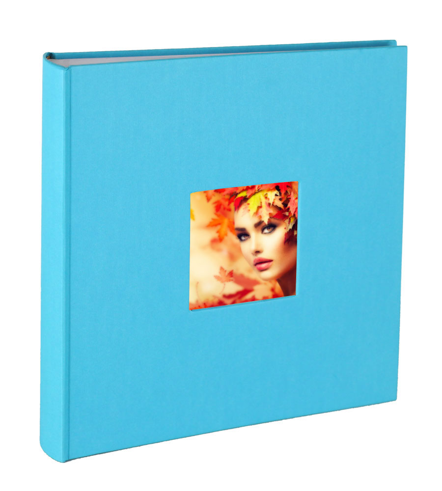 Flair Fotoalbum 30x30 cm 100 weiße Seiten Seiten Jumbo Buchalbum Fotobuch - Farbe: Türkis