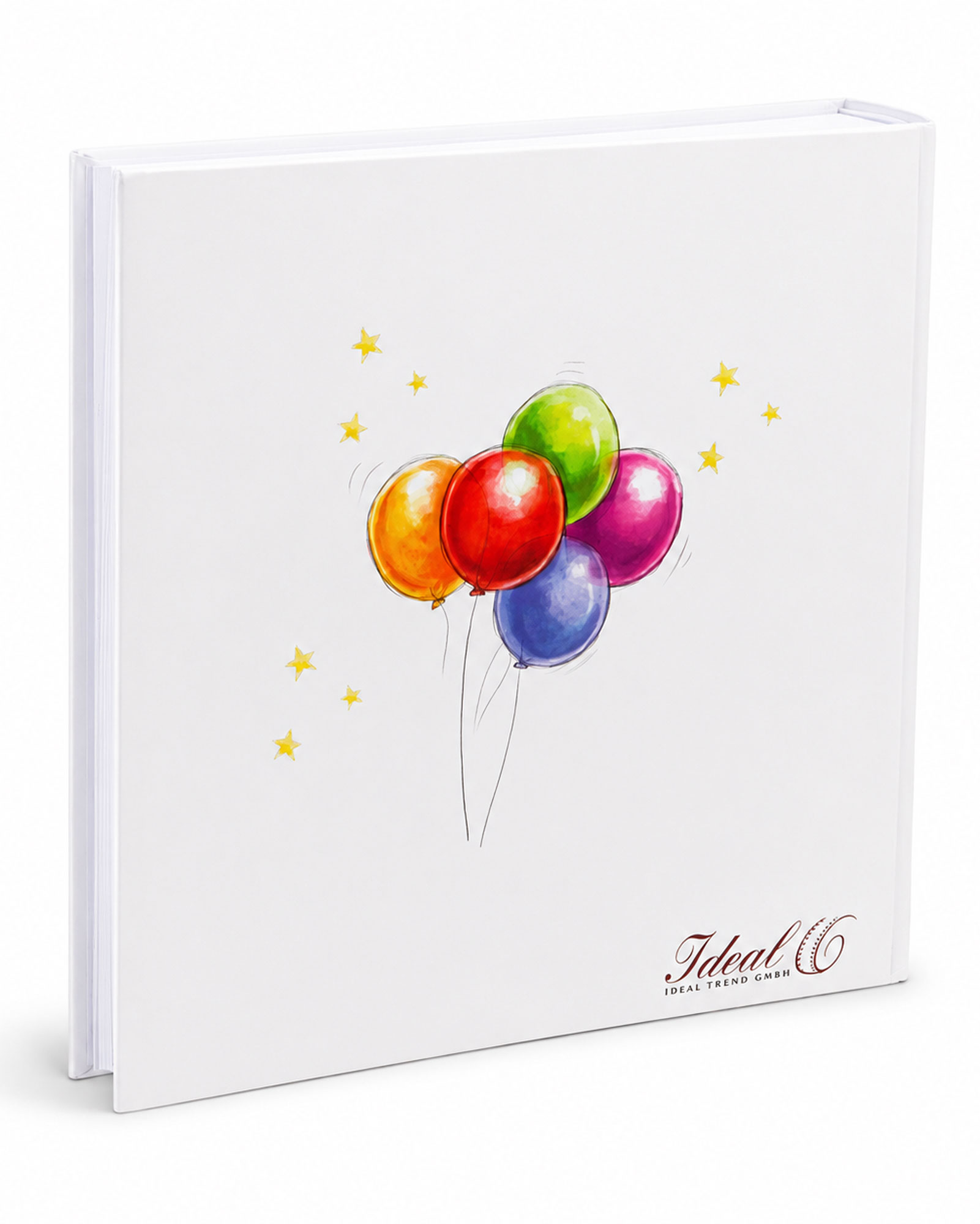 Cat & Bears Fotoalbum 30x30 cm 100 weiße Seiten Baby Kinder Foto Album Fotobuch - Farbe: Ballon