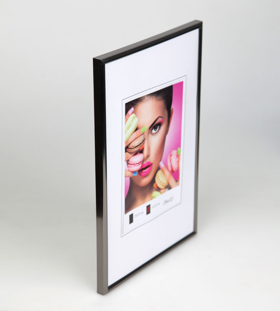 2er 3er 5er Pack Photo Style Set Bilderrahmen Wanddeko Collage Poster Kunststoff Rahmen - Pack: 2er | Farbe: Stahl | Format: 40x60