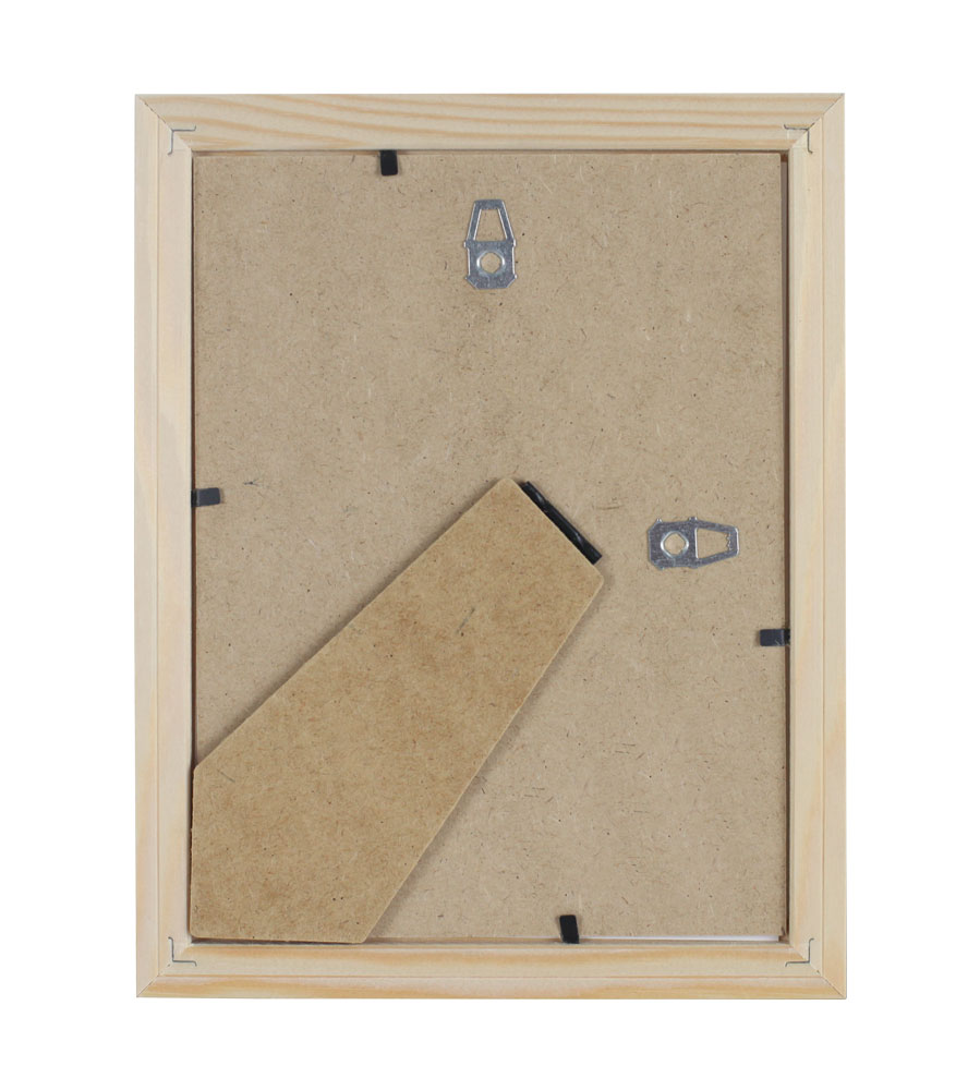 Artos Holz Bilderrahmen Acrylglas Plexi Lifestyle Foto Rahmen Collage Wanddeko Poster - Farbe: Braun | Format: 15x20