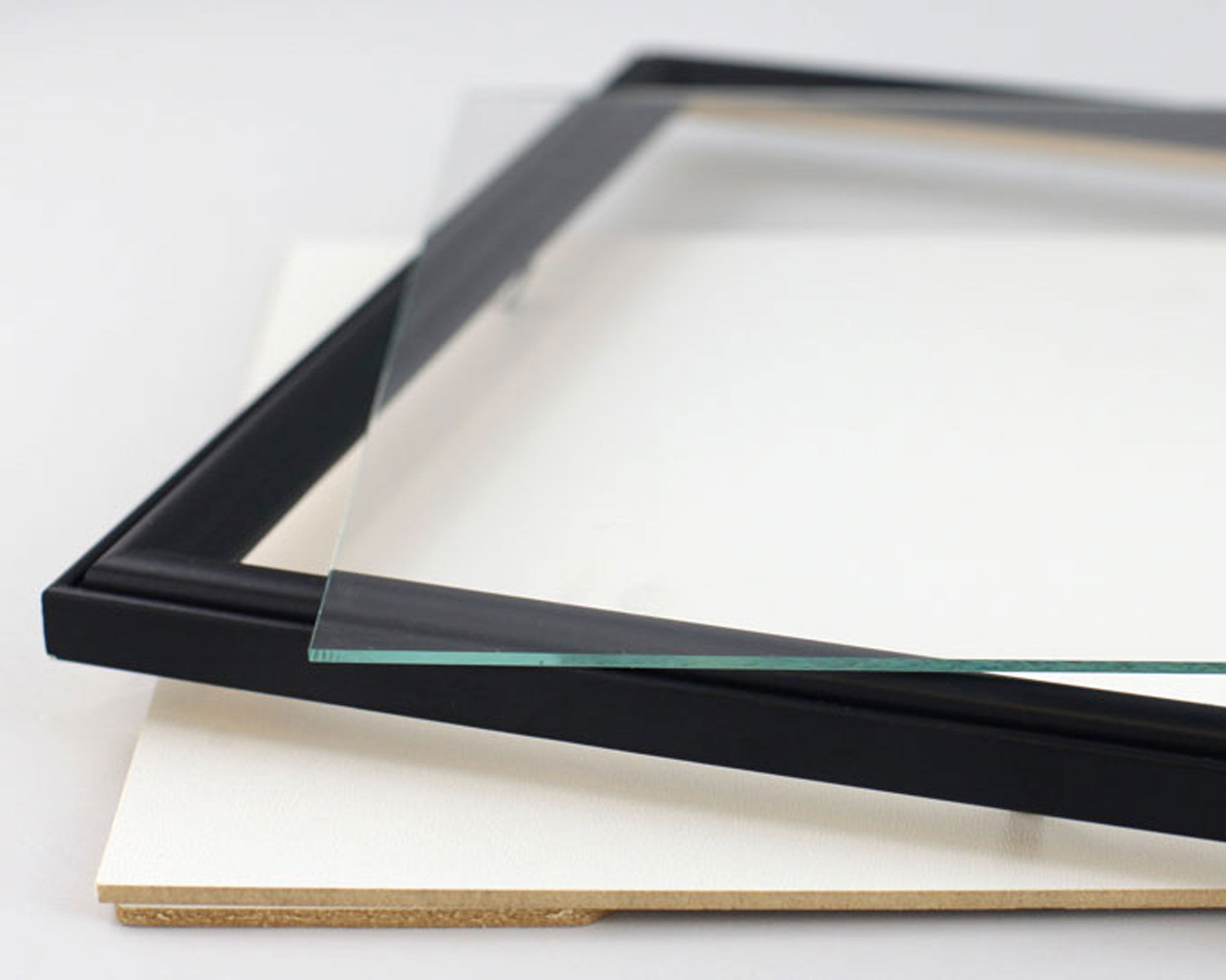 Leano Bilderrahmen aus Holz – Fotorahmen mit Klarglas & Flexipins | Wanddeko & Collage-Rahmen S190 - Farbe: Schwarz | Format: 29,7x42 DIN A3