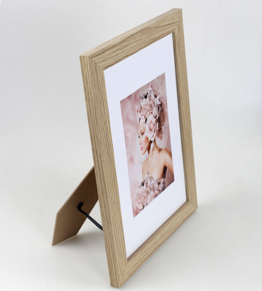 Bilderrahmen Holz Rahmen Plexi Acryl Collage Wanddeko Poster quadratisch S215 - Farbe: Natur | Format: 21x29,7 A4