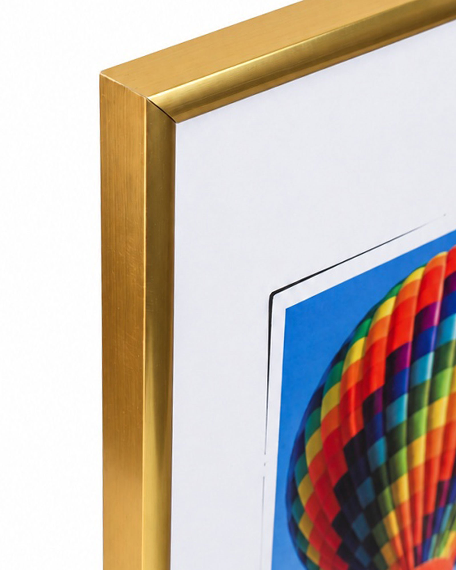 New Lifestyle Kunststoff Bilderrahmen Kunststoffrahmen Bildhalter Bildträger - Farbe: Gold | Format: 50x60