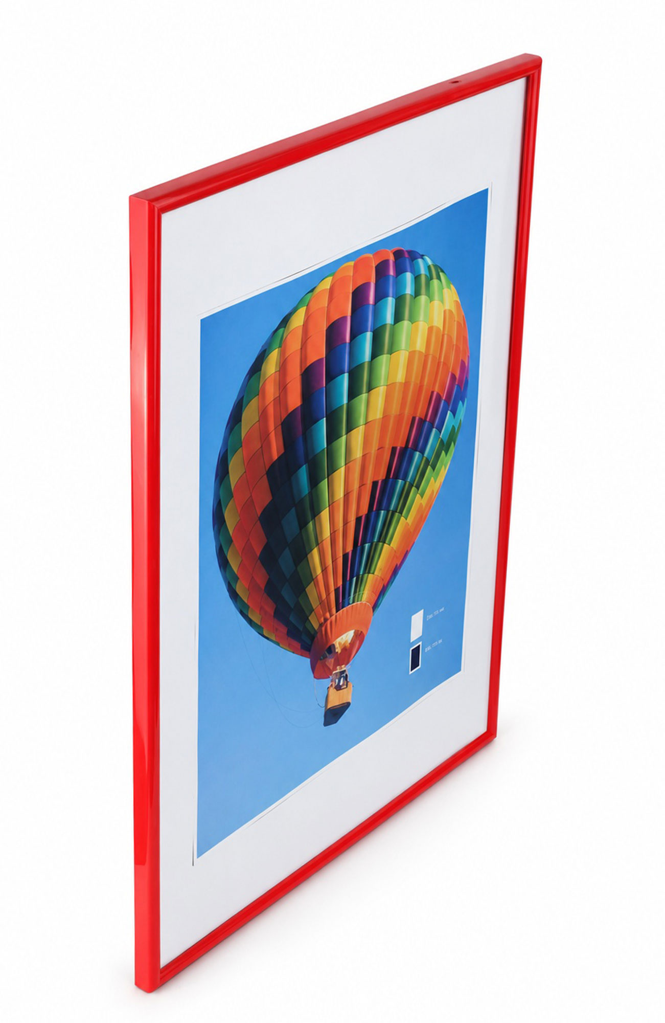 New Lifestyle Kunststoff Bilderrahmen Kunststoffrahmen Bildhalter Bildträger - Farbe: Rot | Format: 50x70