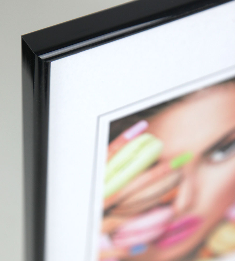 2er 3er 5er Pack Photo Style Set Bilderrahmen Wanddeko Collage Poster Kunststoff Rahmen - Pack: 2er | Farbe: Schwarz | Format: 40x40