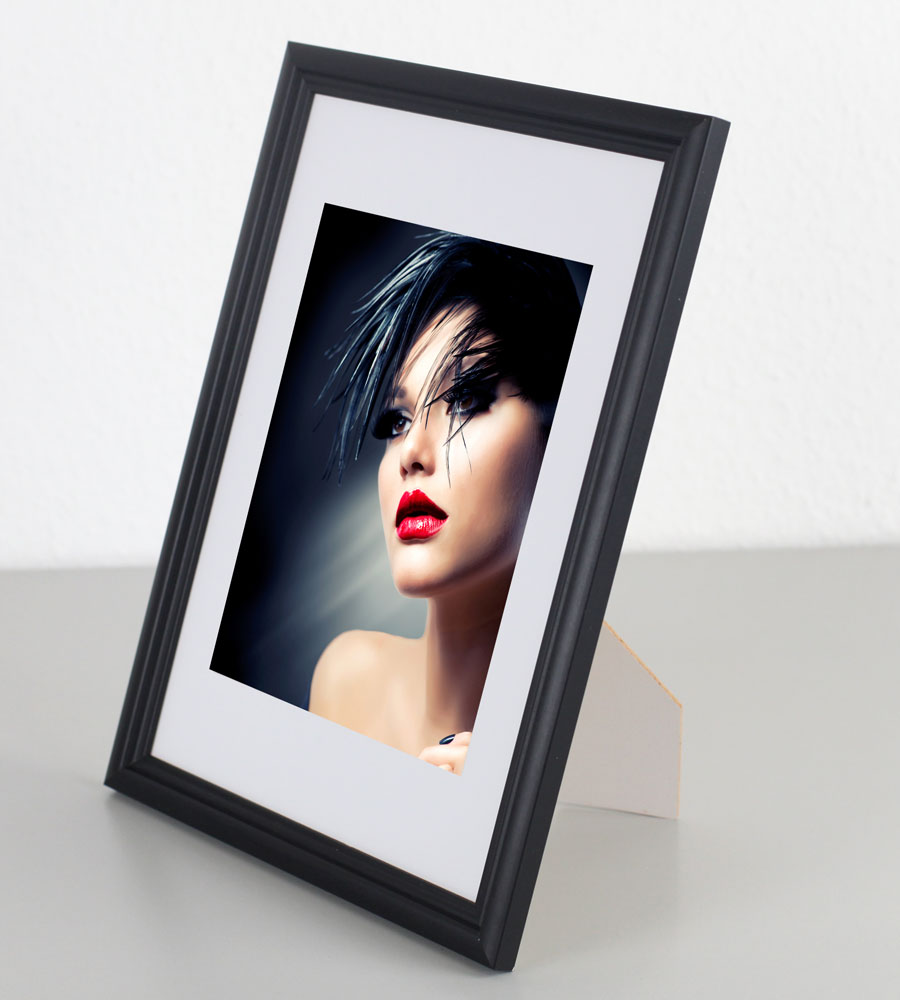 Artos Holz Bilderrahmen Acrylglas Plexi Lifestyle Foto Rahmen Collage Wanddeko Poster - Farbe: Schwarz | Format: 21x29,7 DIN A4