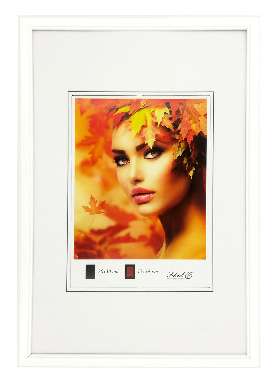 Eco Kunststoff Bilderrahmen Wanddeko Collage Poster Bilder Foto Rahmen - Farbe: Weiß | Format: 40x50