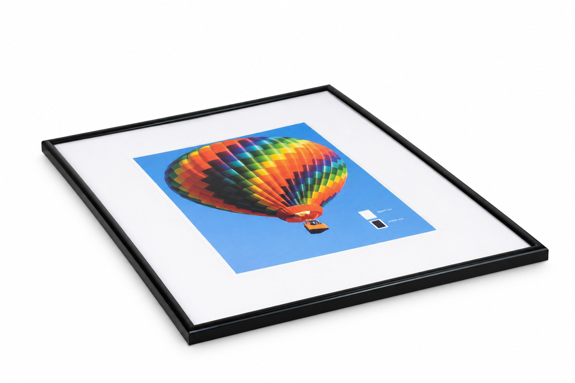New Lifestyle Kunststoff Bilderrahmen Kunststoffrahmen Bildhalter Bildträger - Farbe: Schwarz | Format: 50x60