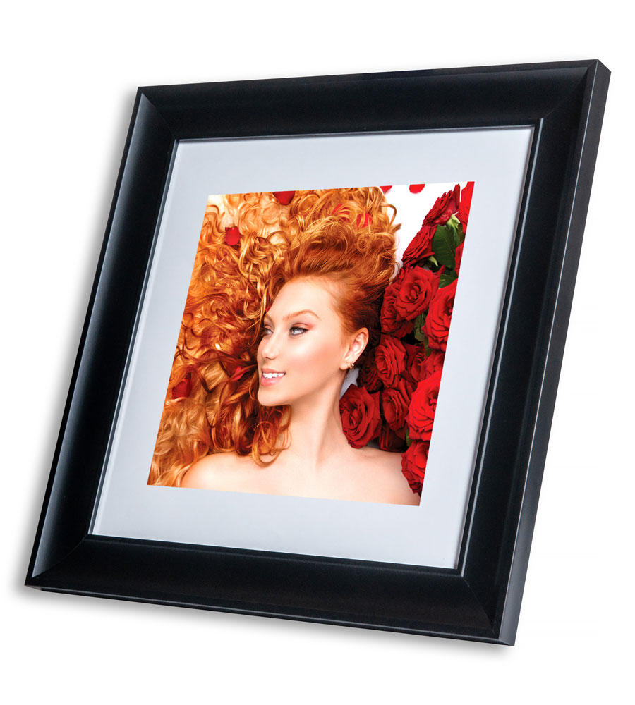Bilderrahmen Lifestyle Foto Rahmen Collage quadratisch Wanddeko Poster 40D - Farbe: Schwarz | Format: 30x30
