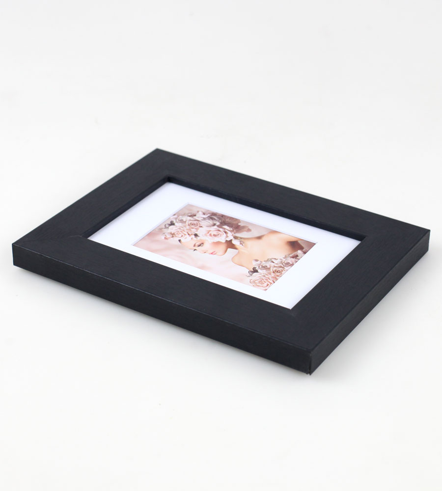 Pack Set Holz Bilderrahmen Foto Plexi Rahmen Acryl Collage Wanddeko Poster S215 - Farbe: Schwarz | Format: 10x15 | Pack: 3