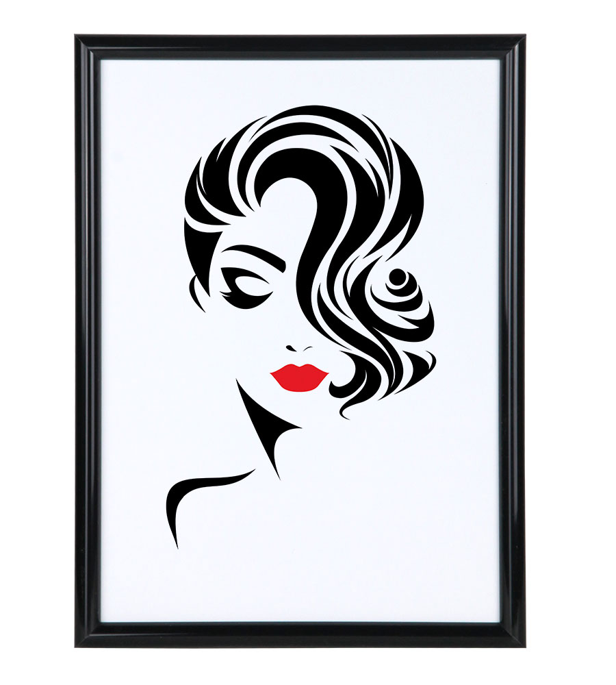 Classic Leichter Kunststoffbilderrahmen mit Acrylglas Schutz ohne Kompromisse BD - Farbe: Schwarz | Format: 15x20