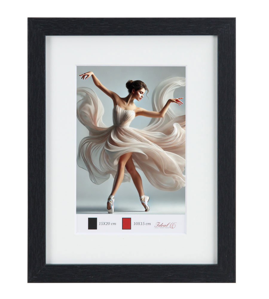 Holzbilderrahmen mit Passepartout Elegantes Design Foto Rahmen Collage Wanddeko HR-5 Poster -