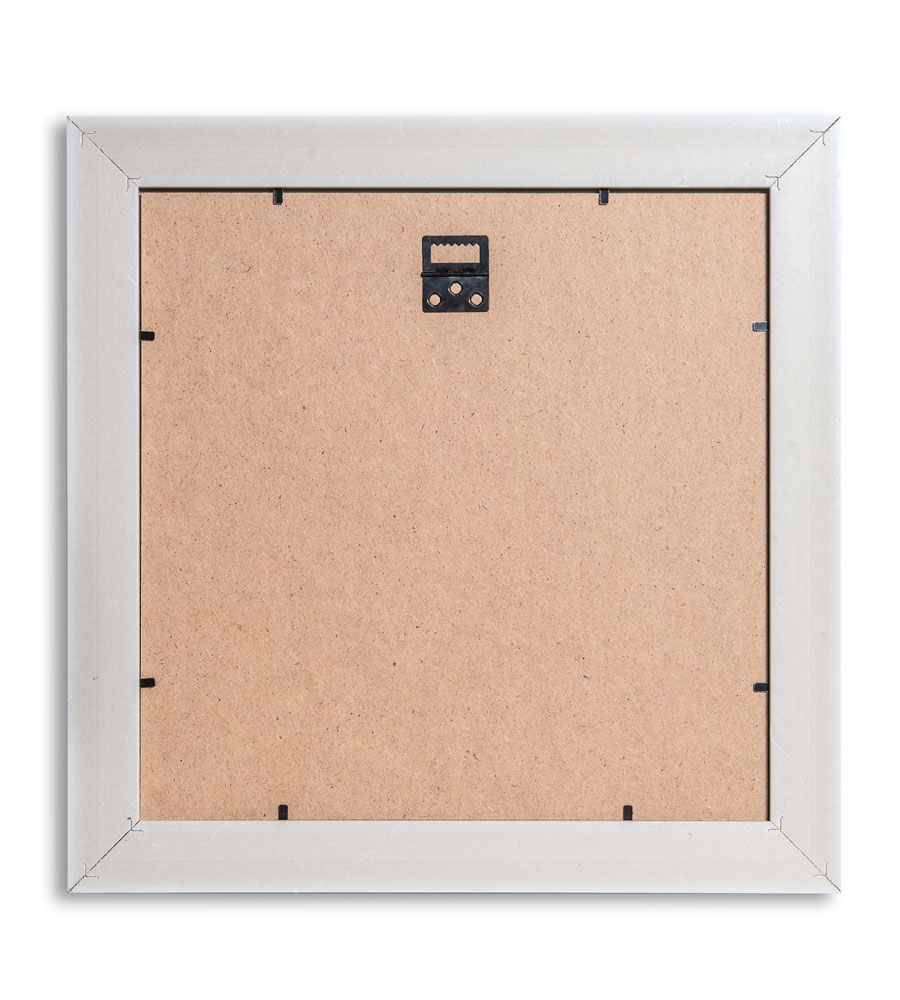 Bilderrahmen Lifestyle Foto Rahmen Collage quadratisch Wanddeko Poster 40D - Farbe: Weiss | Format: 30x30
