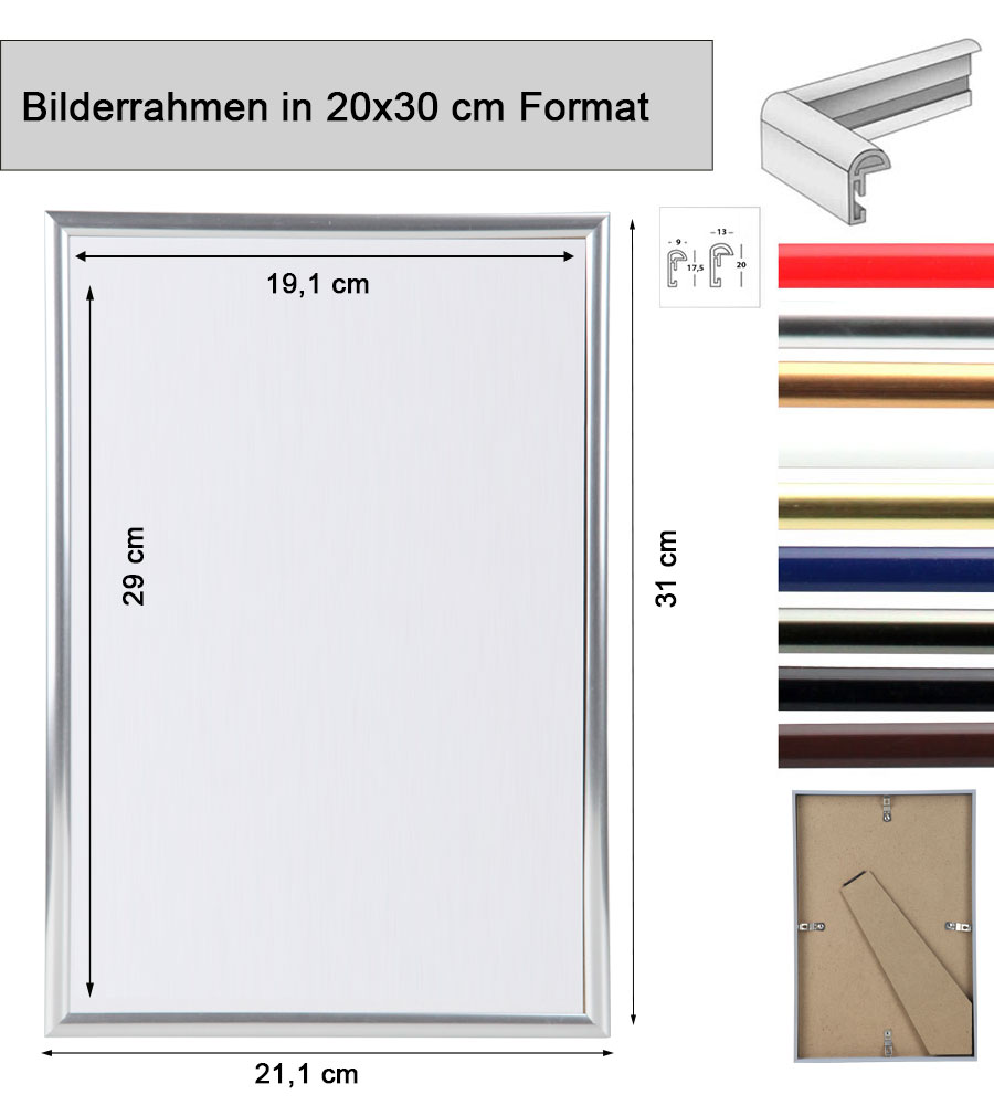 New Lifestyle Set Bilderrahmen Wanddeko Collage Poster Rahmen 2er 3er 5er Pack - Pack: 5er | Farbe: Kupfer | Format: 20x30