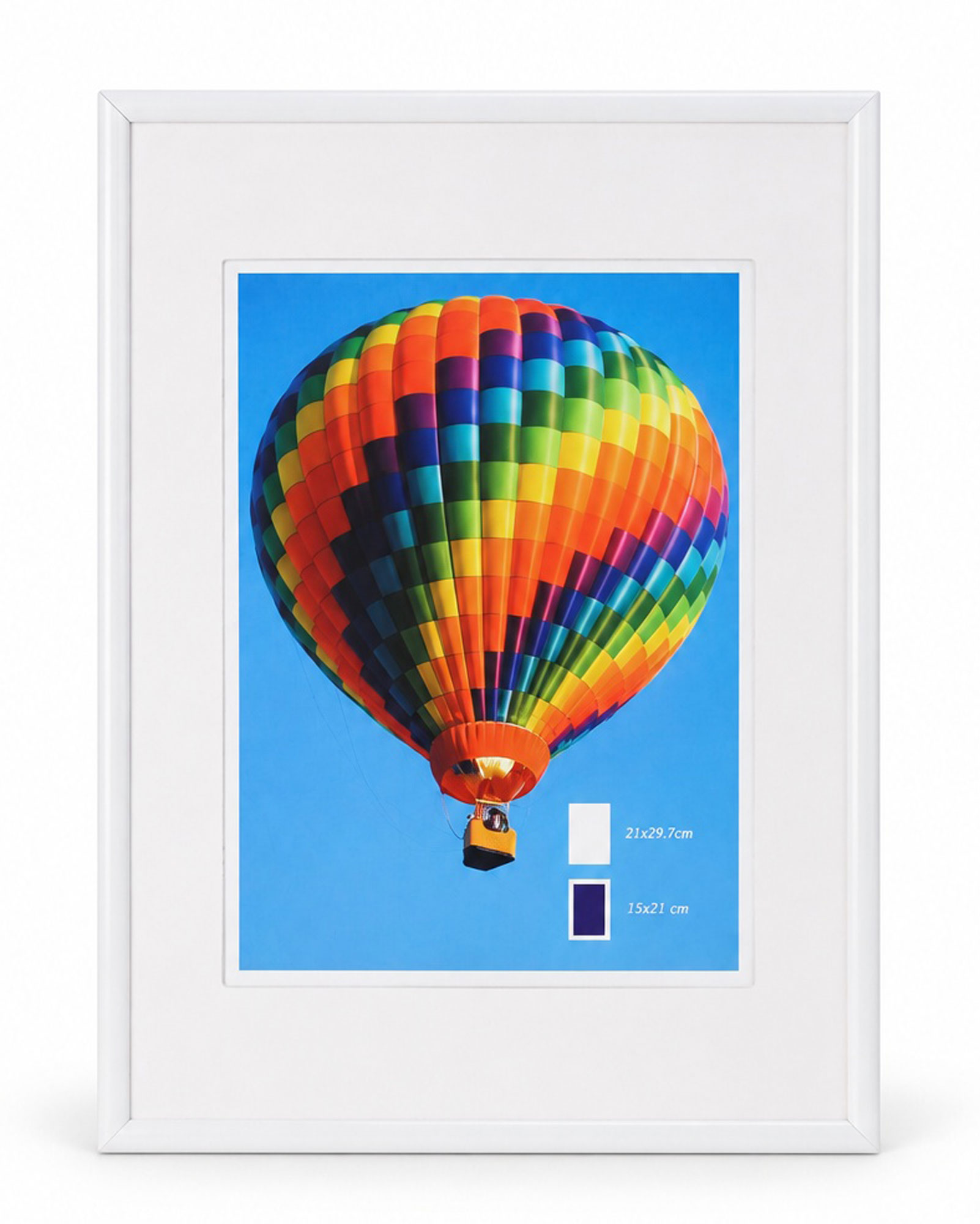 New Lifestyle Kunststoff Bilderrahmen Kunststoffrahmen Bildhalter Bildträger - Farbe: Weiß | Format: 21x29,7 (DIN A4)