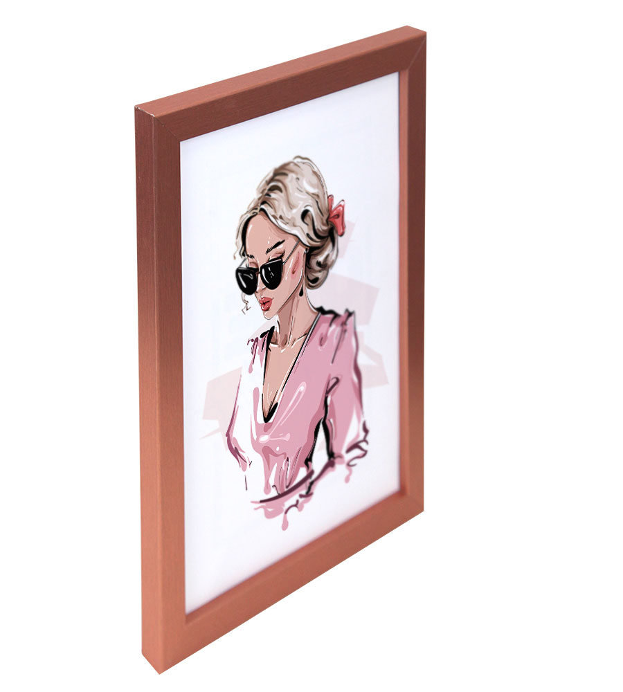 Bilderrahmen Hekla Holzrahmen Posterrahmen Picture Frame Collage Poster Foto Rahmen - Farbe: Bronze | Format: 15x20