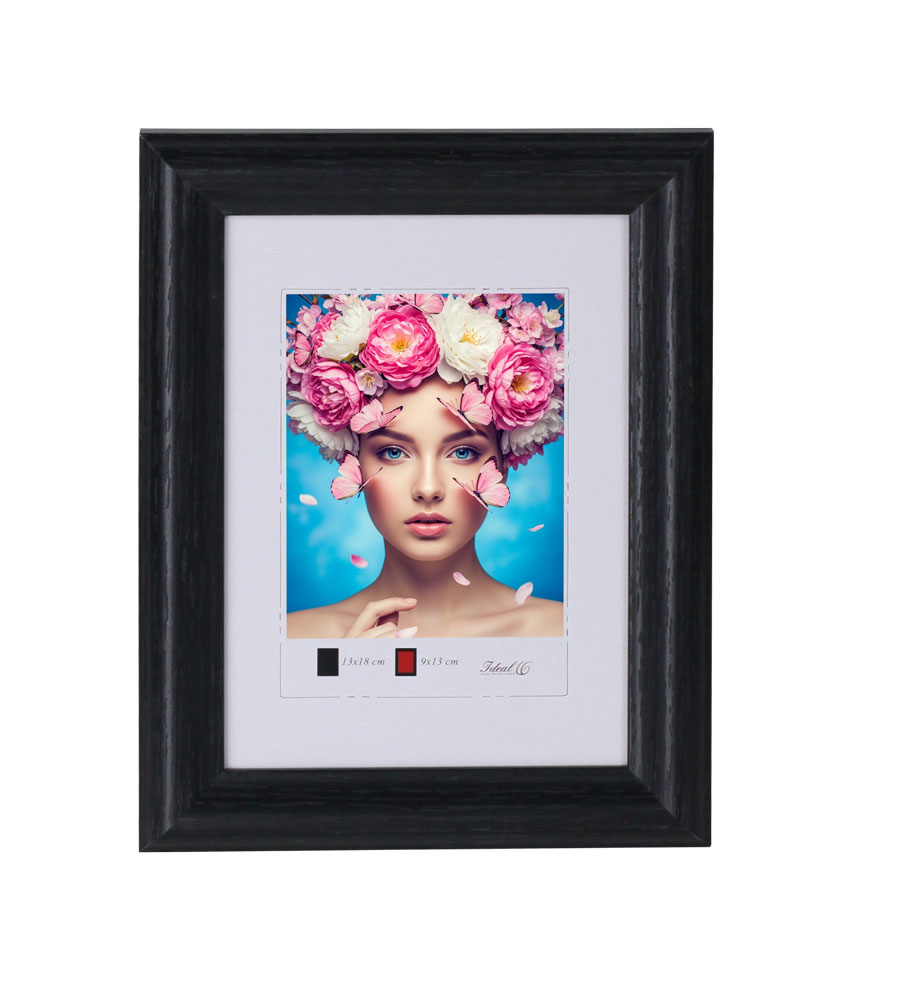 3er 5er Set Holzrahmen mit Kunststoffglas Bilderrahmen MDF Rahmen Collage Wandrahmen Fotorahmen neu HR-22 - Farbe: 3er Pack Schwarz | Format: 13x18