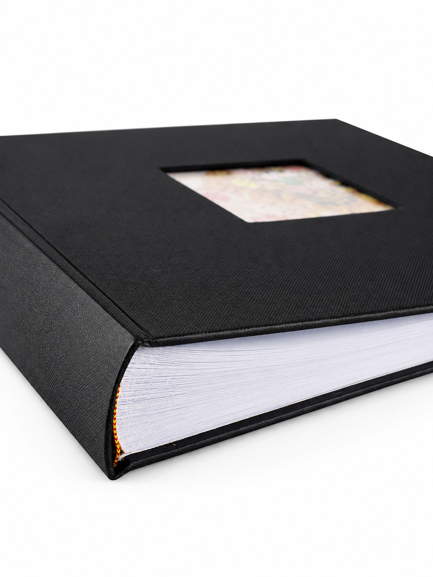 Flair Fotoalbum 30x30 cm 100 weiße Seiten Seiten Jumbo Buchalbum Fotobuch - Farbe: Schwarz