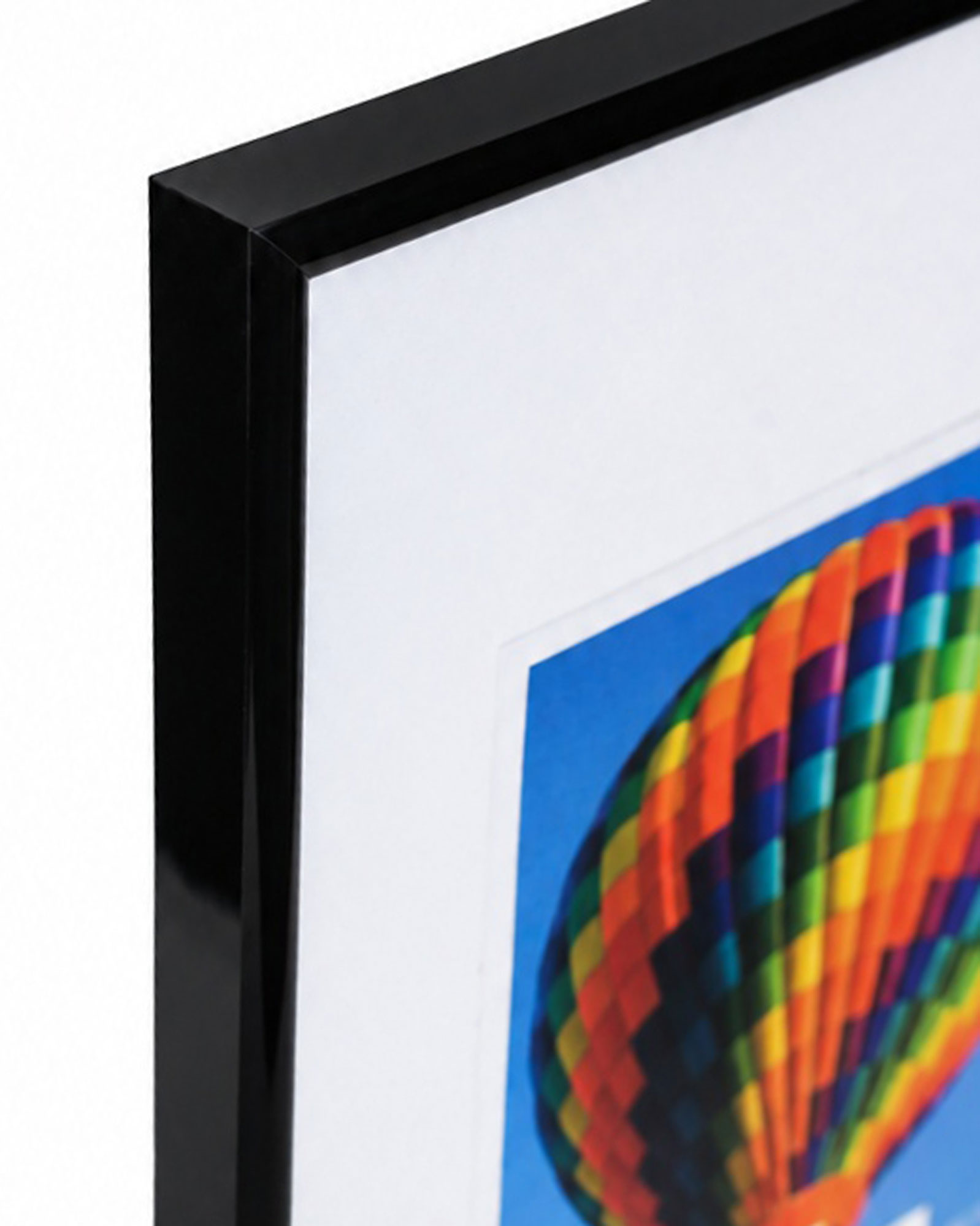 New Lifestyle Kunststoff Bilderrahmen Kunststoffrahmen Bildhalter Bildträger - Farbe: Schwarz | Format: 50x60