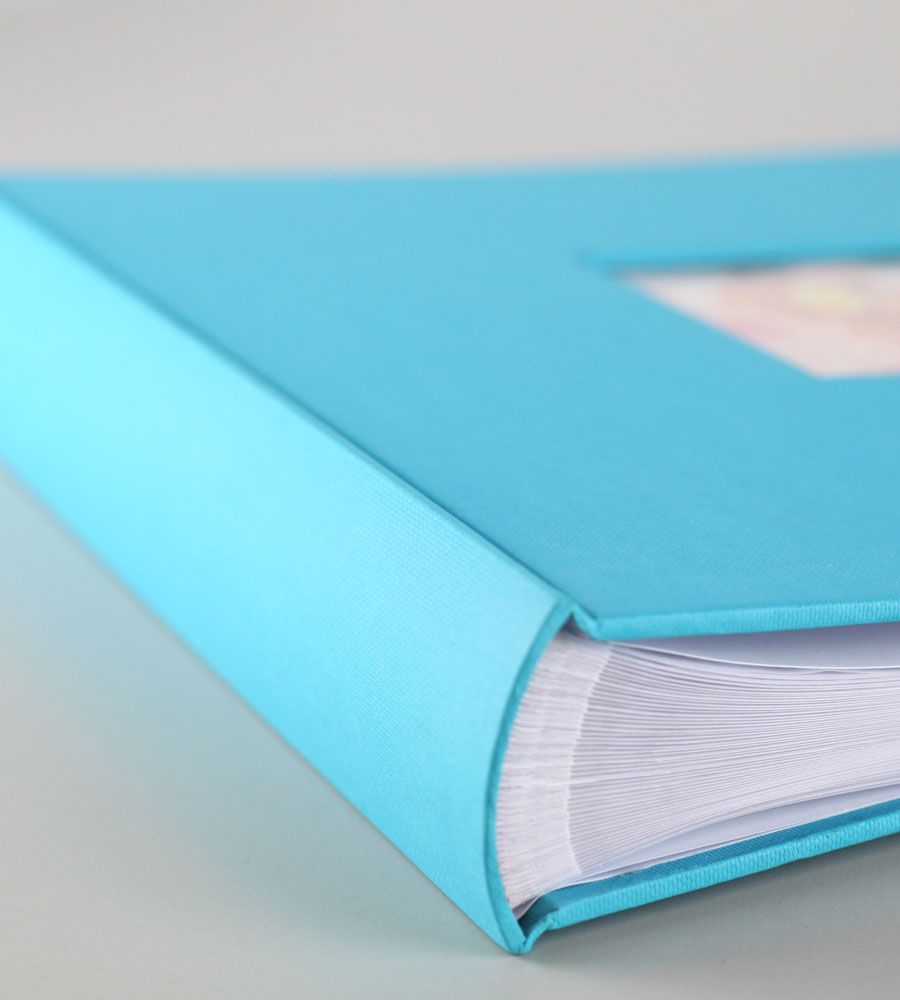 Flair Fotoalbum 30x30 cm 100 weiße Seiten Seiten Jumbo Buchalbum Fotobuch - Farbe: Türkis