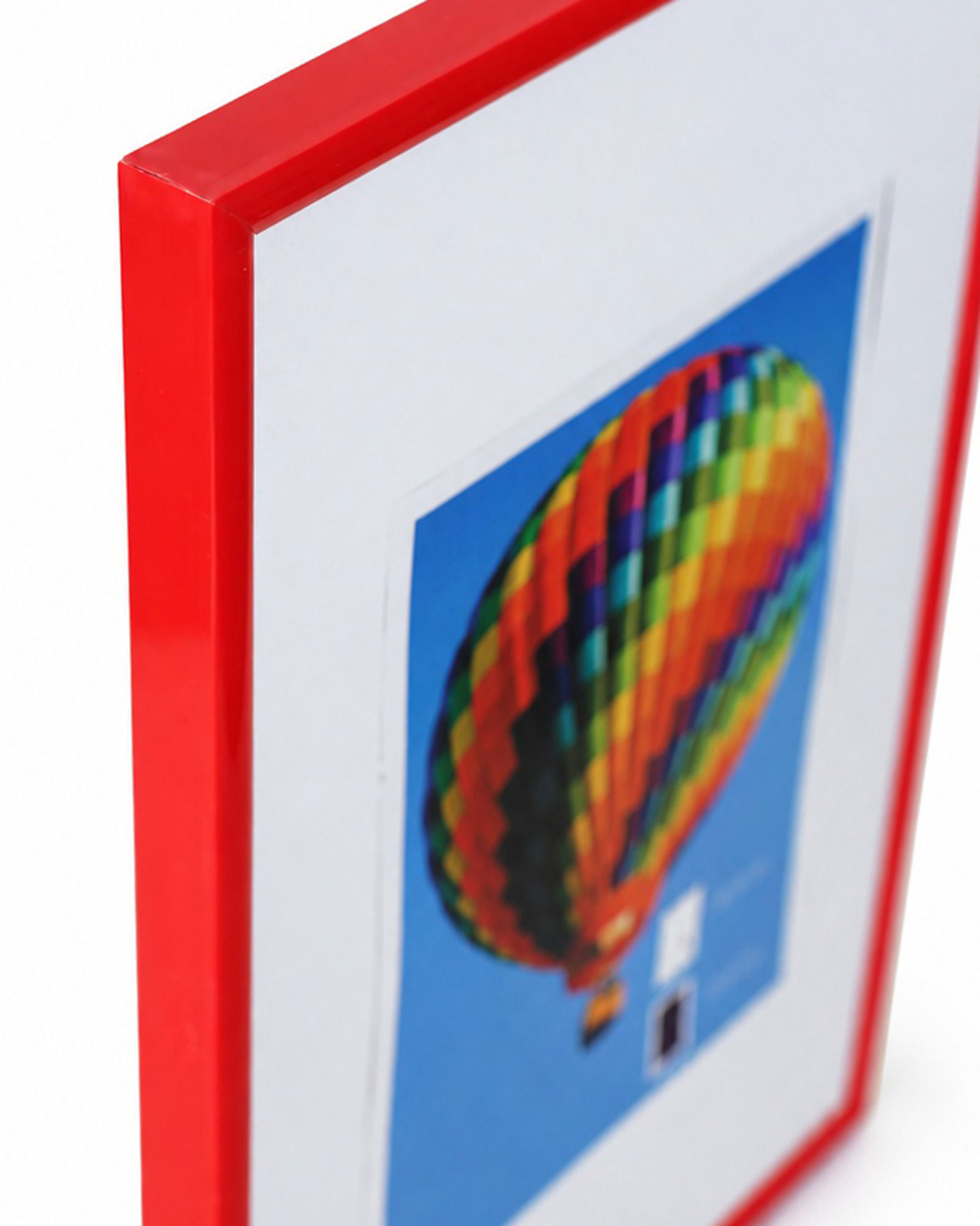 New Lifestyle Kunststoff Bilderrahmen Kunststoffrahmen Bildhalter Bildträger - Farbe: Rot | Format: 50x70