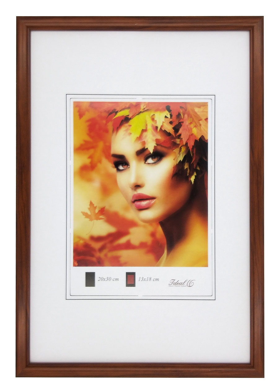 Eco Kunststoff Bilderrahmen Wanddeko Collage Poster Bilder Foto Rahmen - Farbe: Braun | Format: 21x30