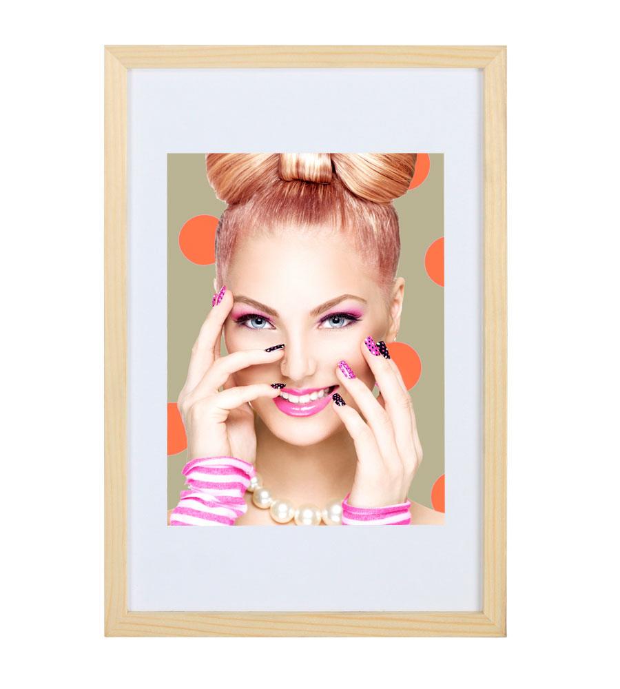 3er 5er Set Holz Bilderrahmen Lifestyle Plexi Foto Rahmen Collage Wanddeko Poster S111 - Pack: 5er | Farbe: Natur | Format: 21x29,7 DIN A4