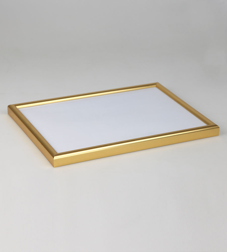 Classic Leichter Kunststoffbilderrahmen mit Acrylglas Schutz ohne Kompromisse BD - Farbe: Gold | Format: 15x20
