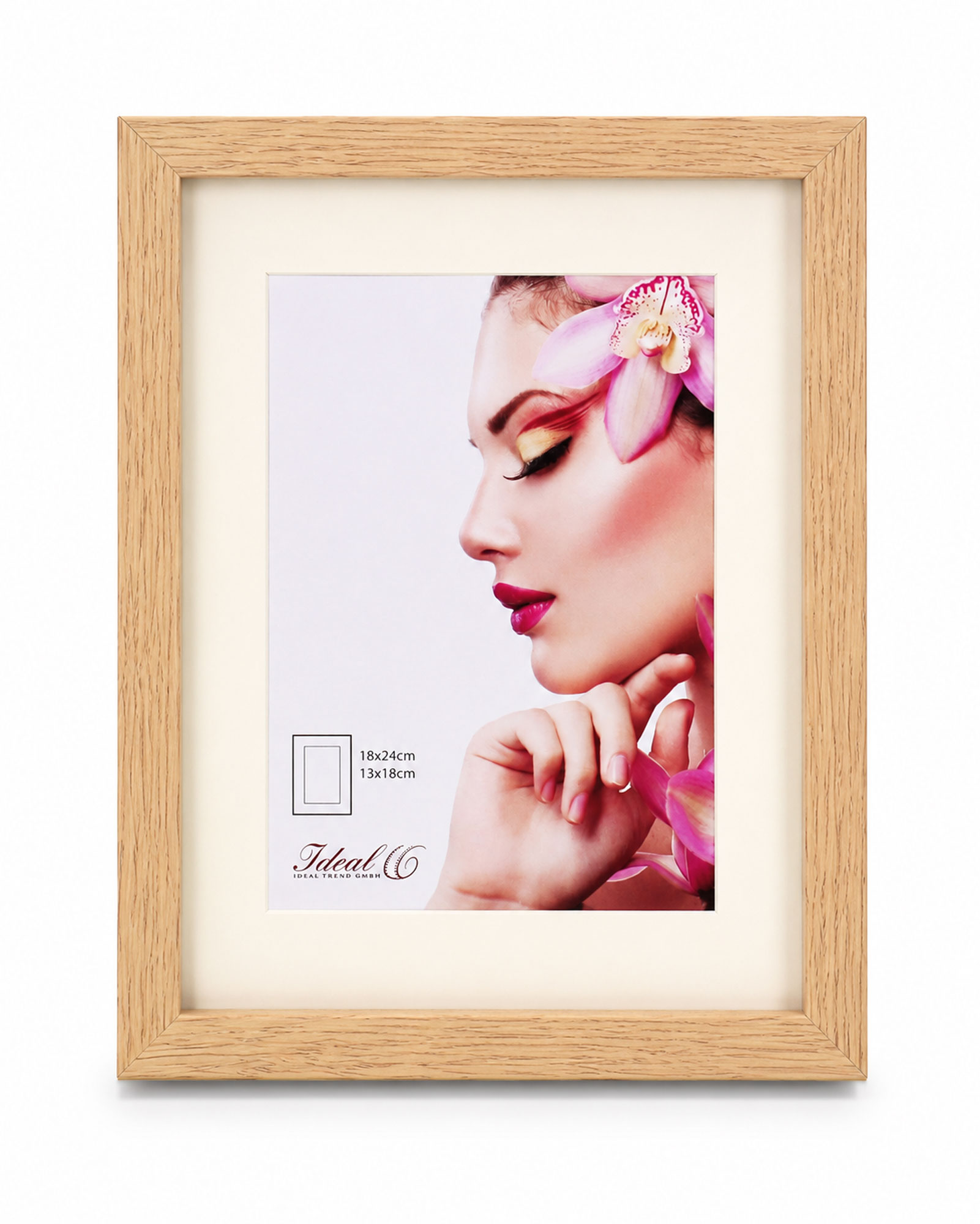 3D Objektrahmen Holz Bilderrahmen Wanddeko Collage Poster Shirt Trikot Rahmen HR - Farbe: Natur | Format: 18x24