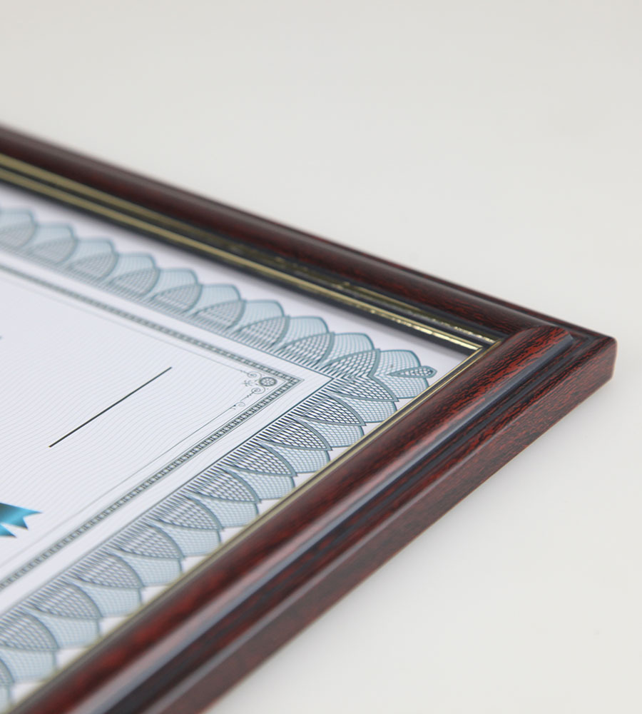 Bilderrahmen Mahagoni Klarglas Glasrahmen photo frame Fotorahmen Wanddeko Collage PS-2 - Format: 29,7x42 A3