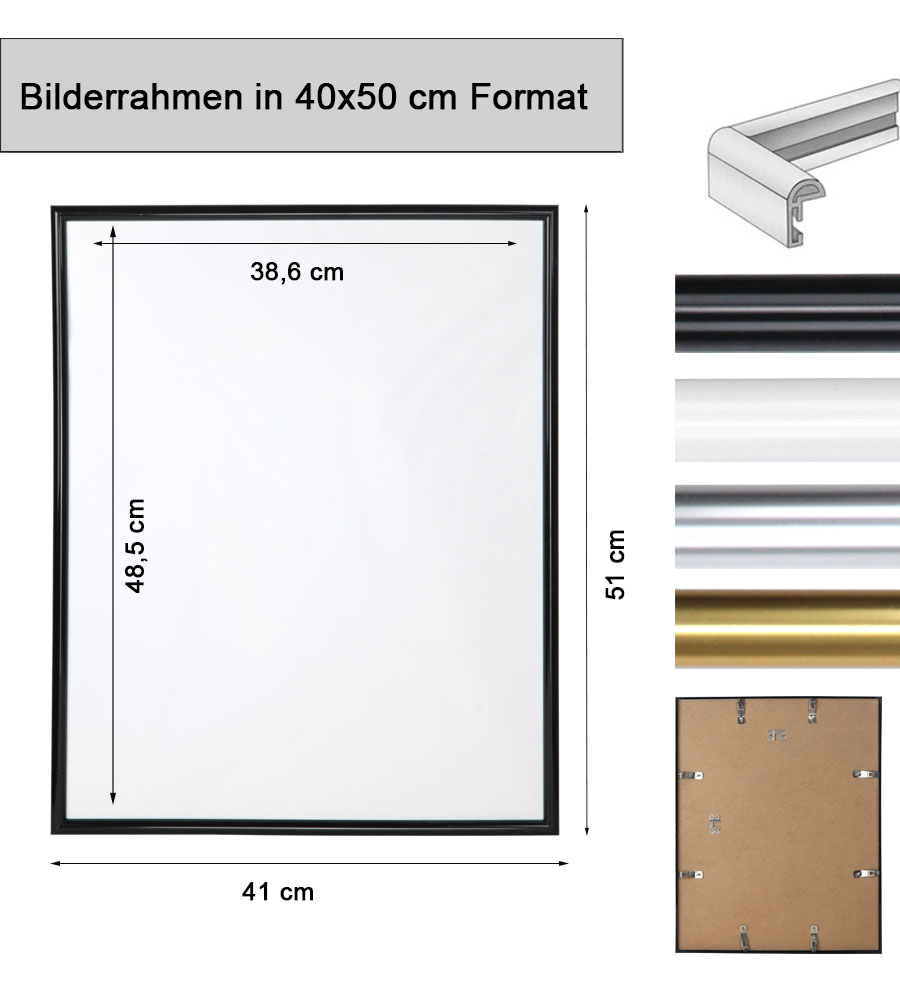 3er 5er Set Classic Leichter Kunststoff Bilder Foto Rahmen Poster Schutz BD -