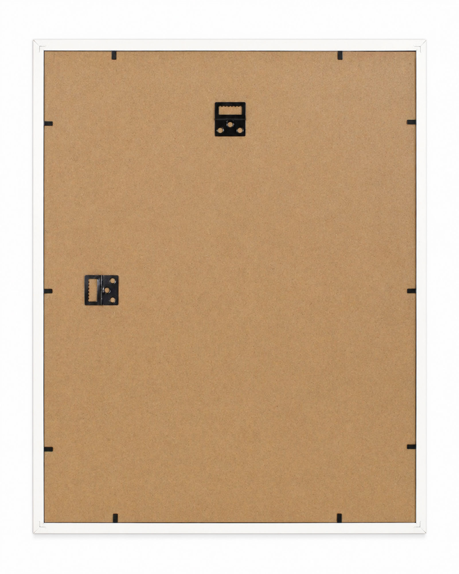 3D Objektrahmen Bilderrahmen mit Passepartout & gehärtetem Glas Holz MDF Rahmen Foto Poster - Farbe: Weiß | Format: 40x50