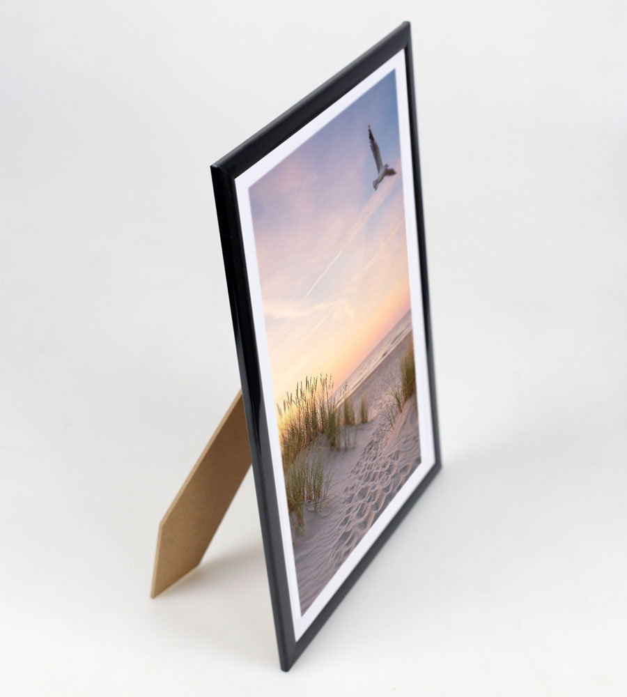 Bilderrahmen Fotorahmen aus Kunststoff Bilder Foto Posterrahmen Collage AC-6 - Farbe: Schwarz | Format: 21x29,7 DIN A4